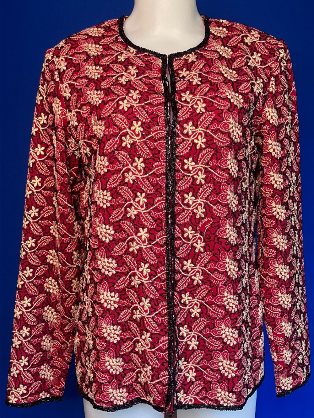 JKara New York Beaded Evening Jacket size S